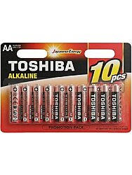 Toshiba LR6 Alkalin Kalem Pil AA 10’lu Paket - Toshiba Piller