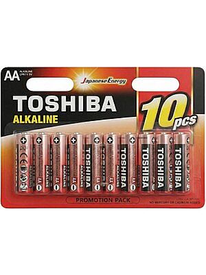 Toshiba LR6 Alkalin Kalem Pil AA 10’lu Paket - 1