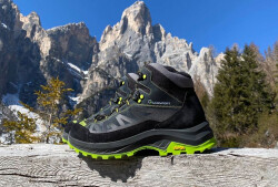 Trekking Hiking Giau Mid Su Geçirmez Erkek Dağcılık Ayakkabısı WP Antrasit Lime - 2