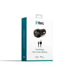 TTEC 2CKS20LS 2.1A ARAÇ ŞARJ CİH.+ LIGHTING - 1