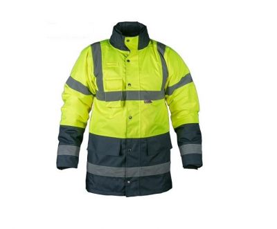 Uniwest UW 321 Sarı / Lacivert Reflektörlü Parka - 1