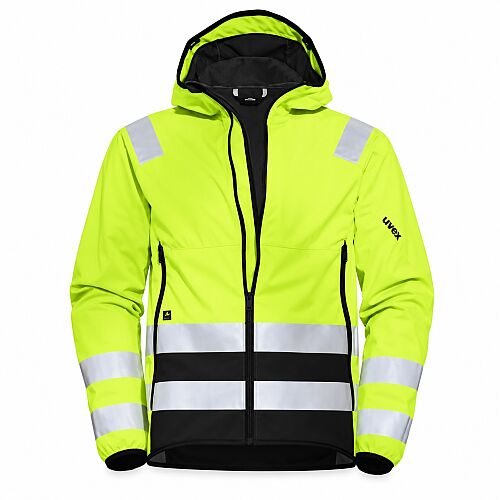 Uvex Protection Flash 7431 Sarı Reflektörlü Softshell İş Ceketi - 1