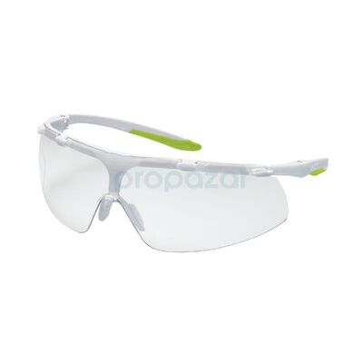 Uvex 9178315 Super Fit Şeffaf Cam Beyaz Açık Yeşil Koruyucu Gözlük - 1