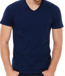 V Yaka İş T-Shirt - 1