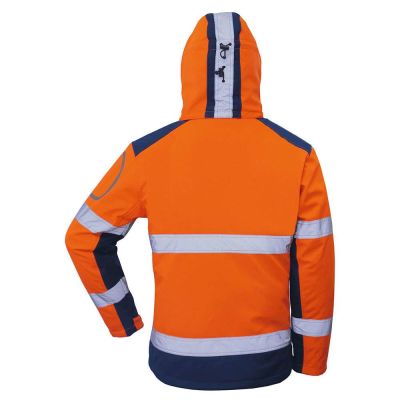 Vizwell VWJK177 Softshell Neon Turuncu Mont - 3