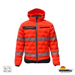 Vızwell VWJK517-T Yüksek Görünümlü Tünel Dolgulu Mont Neon Turuncu - 3