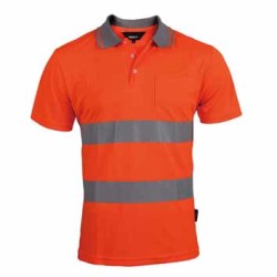 Vizwell VWPS01 Coolpas Kumaş Reflektörlü Polo İş Tshirti Neon Sarı - 2