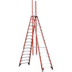 Werner E7400 Serisi A Tipi Fiberglass Uzatma Merdiveni - 1