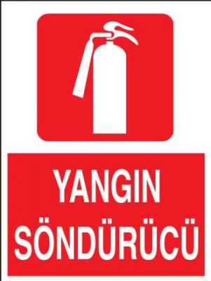 Yangın Söndürücü Levhası - Tabelası - 1