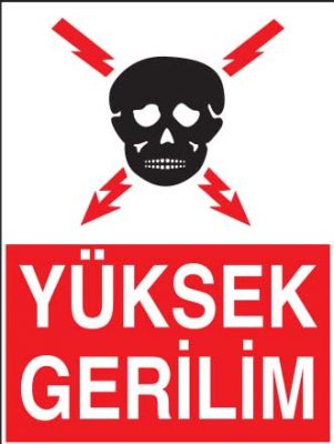 Yüksek Gerilim Levhası - Tabelası - 1