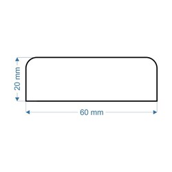 Duvar Panel Koruyucu I - Model I - 1 Metre - 20X60Mm - Tip : F S D - 5